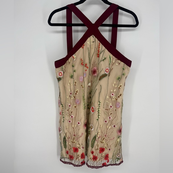 Entro Floral Embroidered Dress size M - Picture 2 of 4